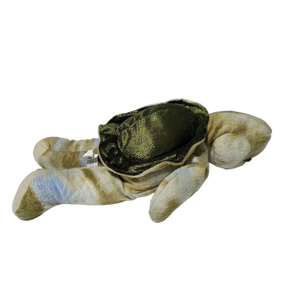 Animaland Nanco Turtle 16 Inch Green Camouflage Soft Shell Plush Stuffed Animal - Picture 3 of 7
